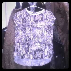 H&M floral striped shirt